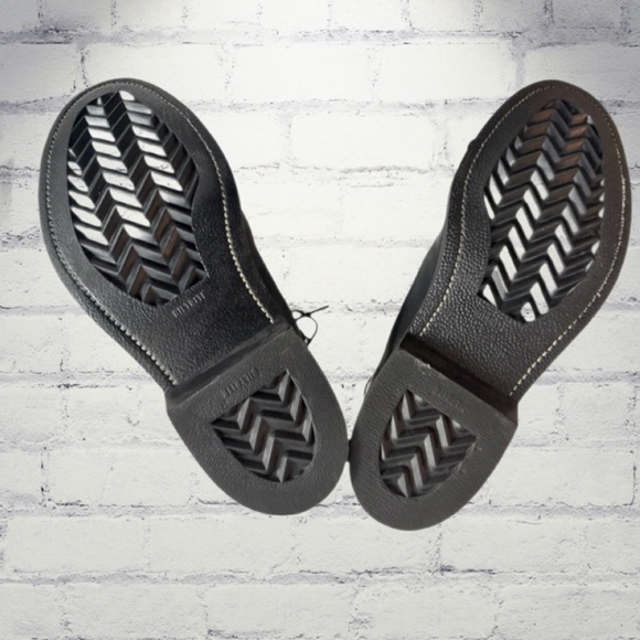 Vintage 1992 Wolverine Combat Boots Men’s 10.5R Black Leather Military - Picture 7 of 16